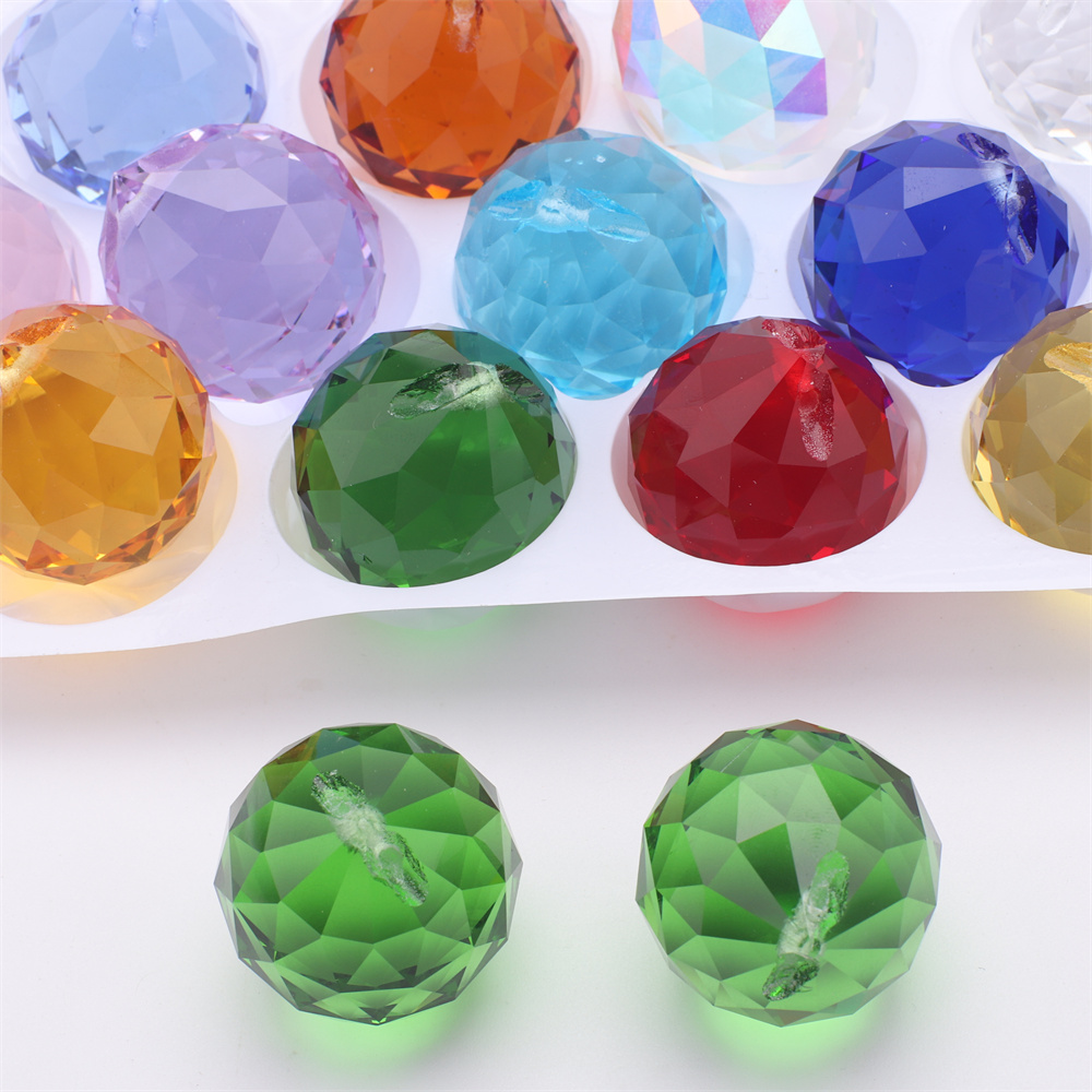 1Pc 30MM Ball Crystal Sun Catc - Crystal Ball Decor ulasan dan harga