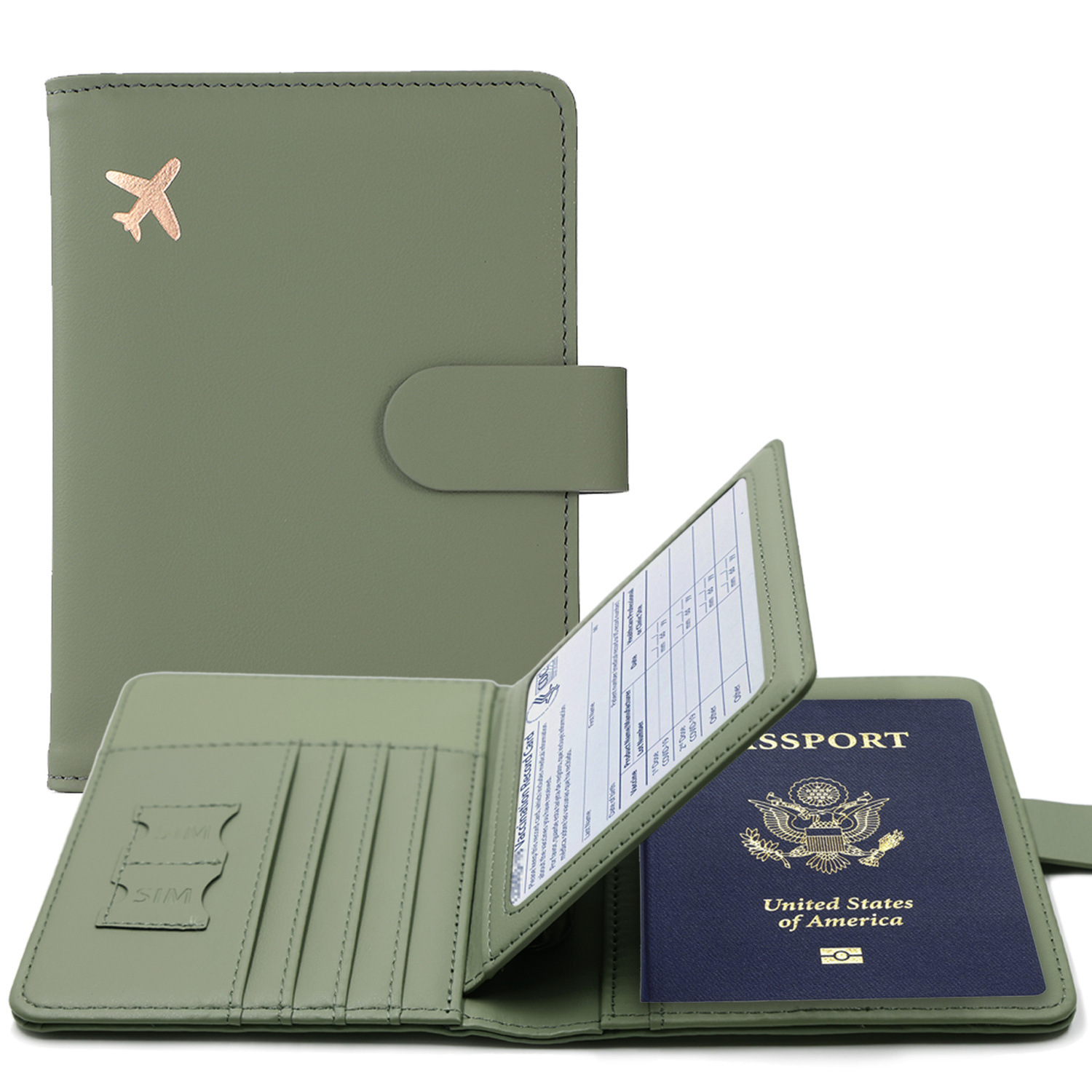 RFID Passport Cover Case Passp - Leather Passport Cover ulasan dan harga