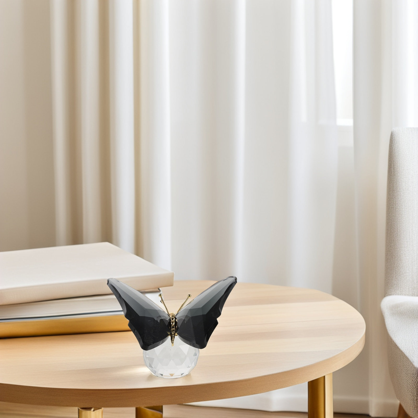 Glass Butterfly Paperweight Cr - Crystal Ball Decor ulasan dan harga