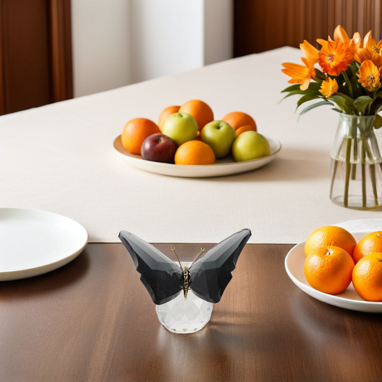Glass Butterfly Paperweight Cr - Crystal Ball Decor ulasan dan harga