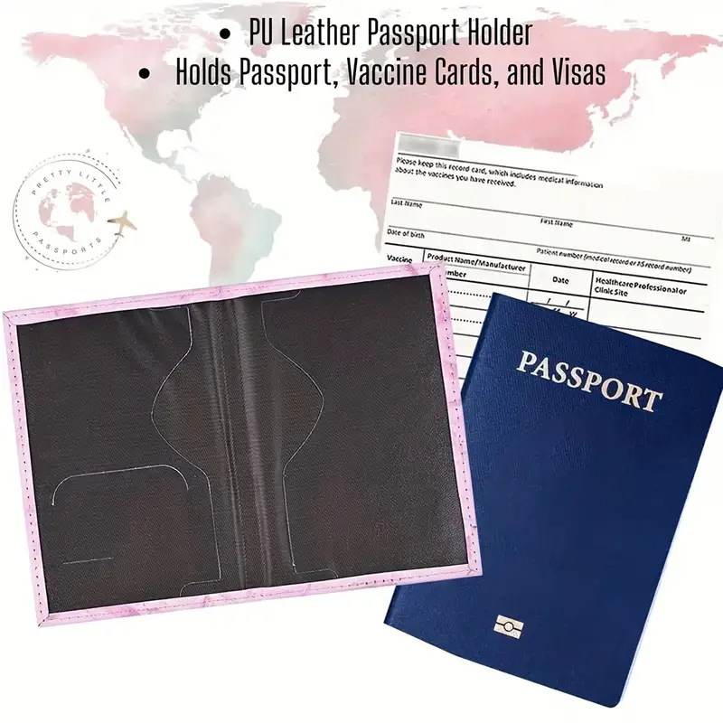 Pink PU Leather Passport Holde - Leather Passport Cover ulasan dan harga