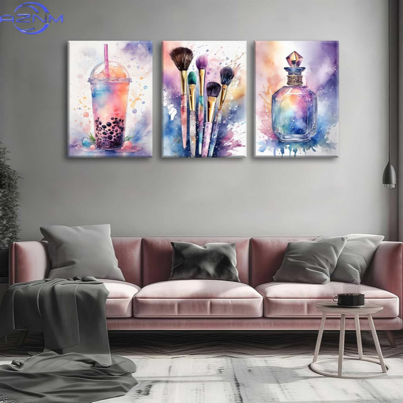 3pcs Luxury Watercolor Sweet E - Luxury Lifestyle Pictures ulasan dan harga