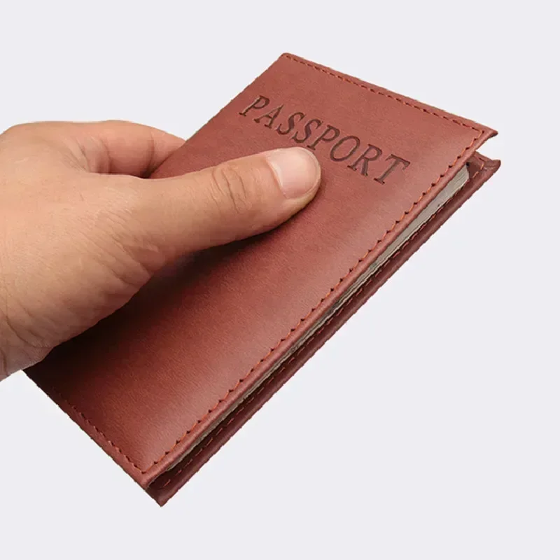 High Quality English PU Leathe - Leather Passport Cover ulasan dan harga