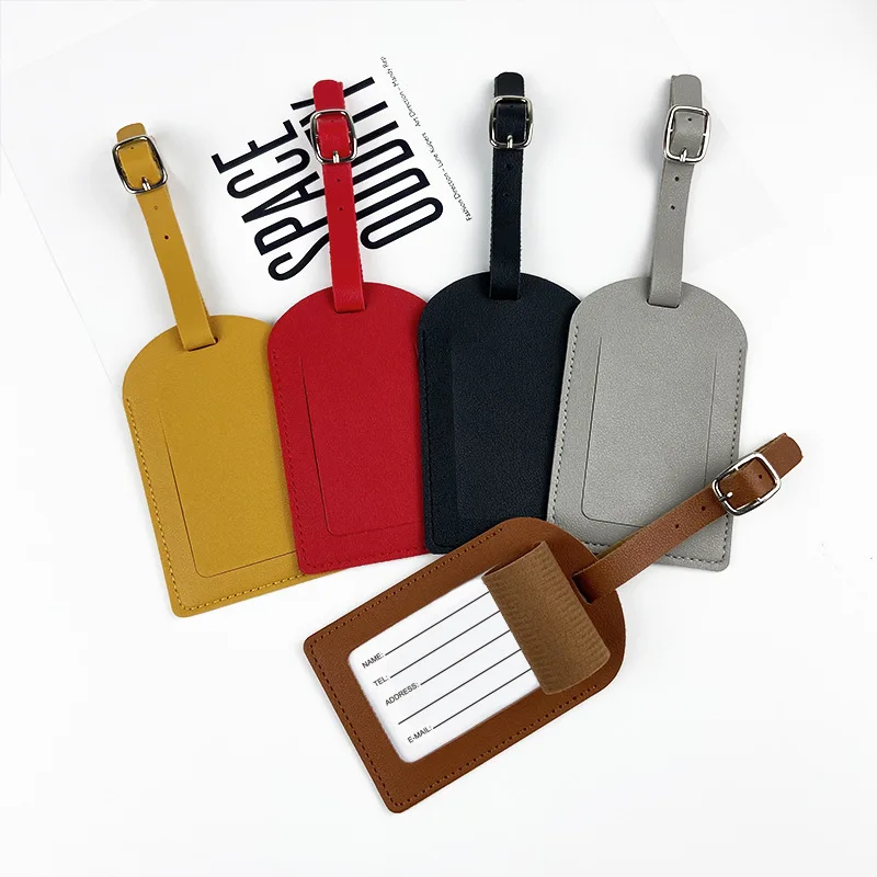 PU Luggage Tag Light Soft Trav - Leather Passport Cover ulasan dan harga