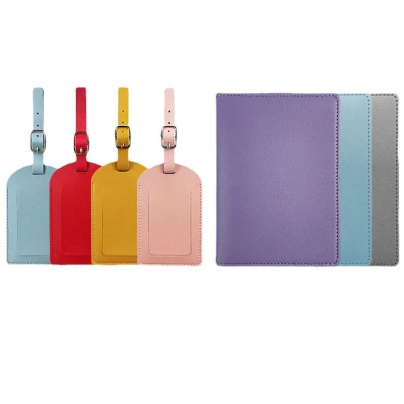 PU Luggage Tag Light Soft Trav - Leather Passport Cover ulasan dan harga