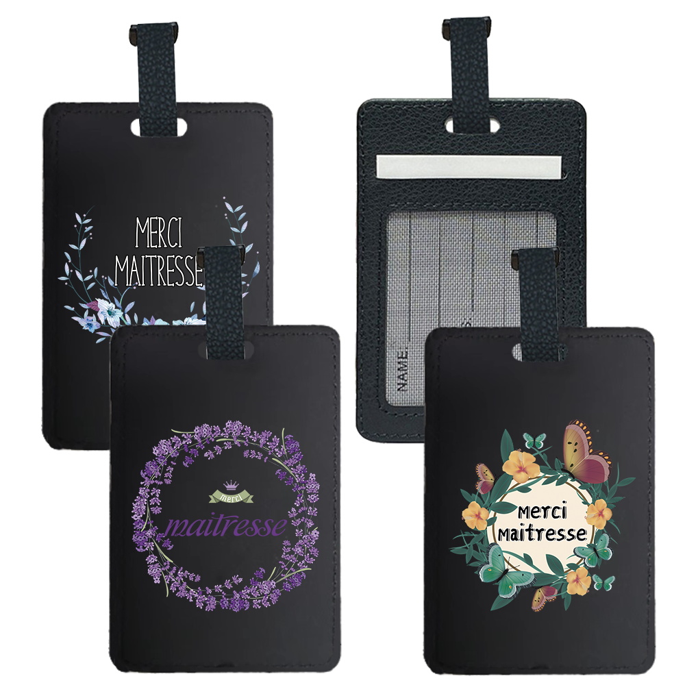 Pu Portable Travel Luggage Tag - Leather Passport Cover ulasan dan harga