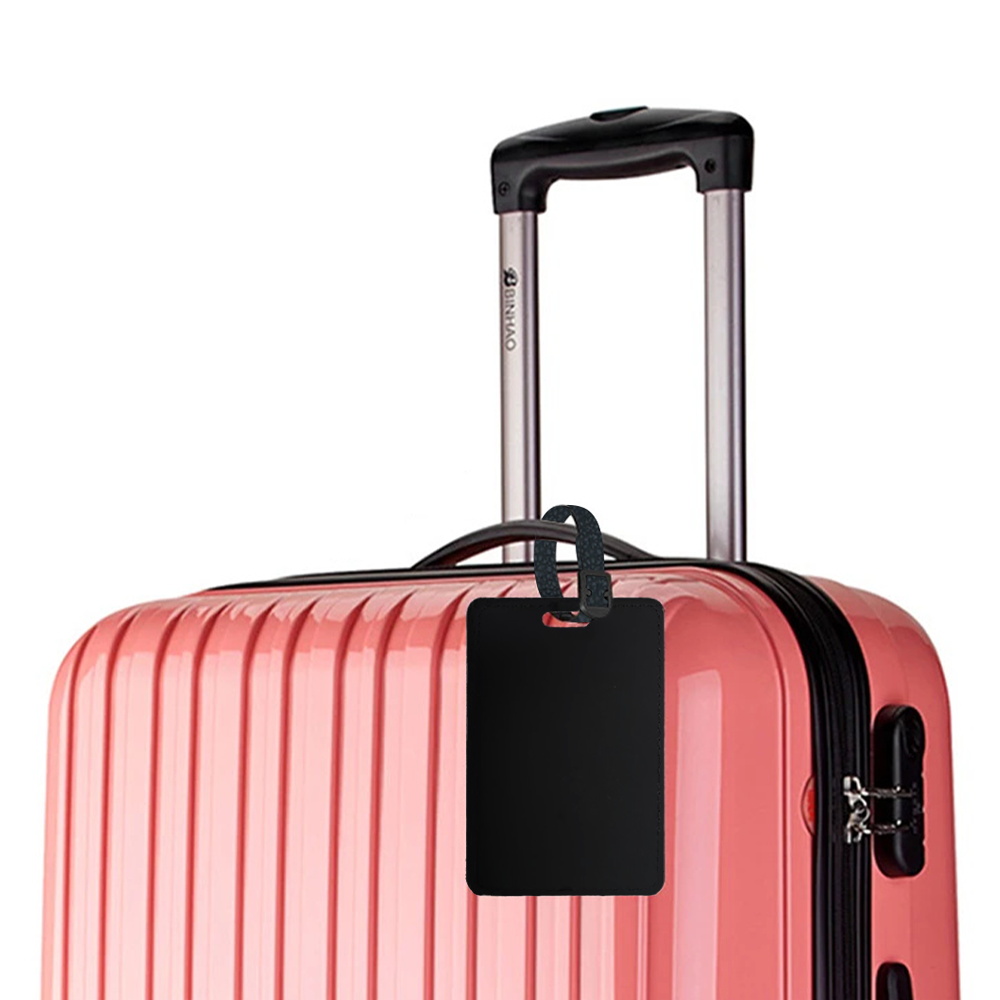 Pu Portable Travel Luggage Tag - Leather Passport Cover ulasan dan harga