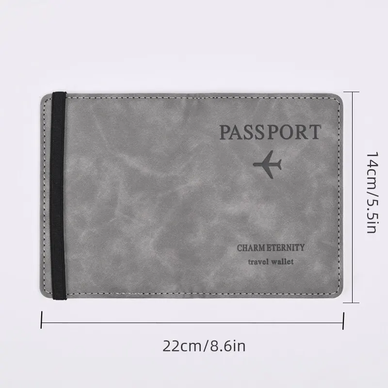Men PU Leather Wallet Travel P - Leather Passport Cover ulasan dan harga