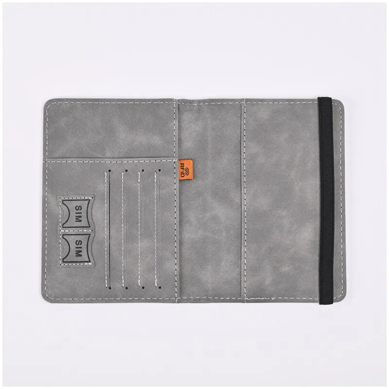 Men PU Leather Wallet Travel P - Leather Passport Cover ulasan dan harga