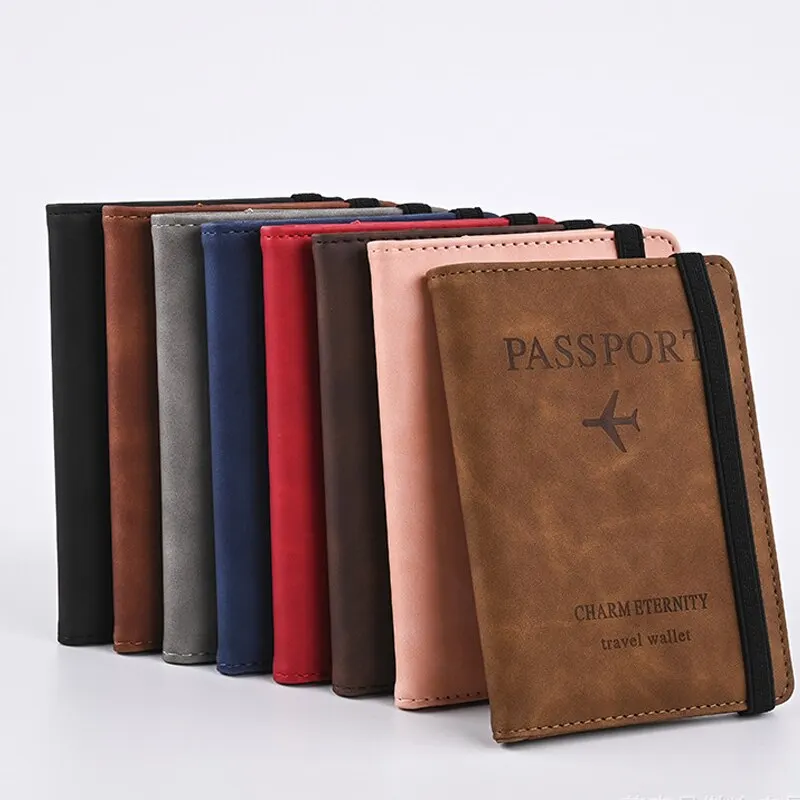 Men PU Leather Wallet Travel P - Leather Passport Cover ulasan dan harga
